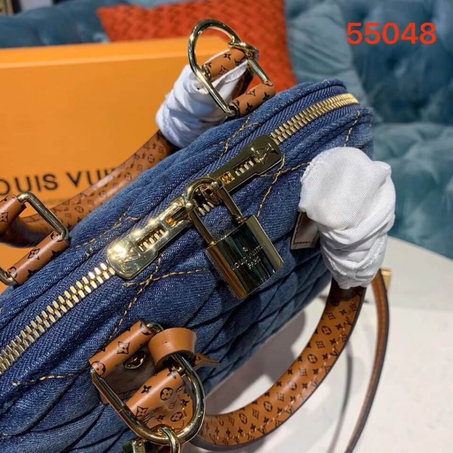 Louis Vuitton Denim Raw Alma BB M55048 Azul-8