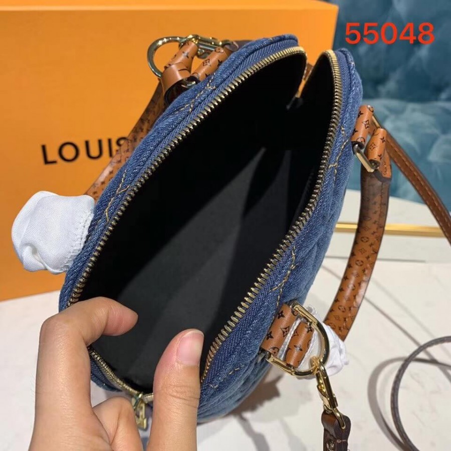 Louis Vuitton Denim Raw Alma BB M55048 Azul-10