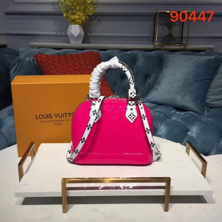Louis Vuitton Monogram Vernis Alma BB M90447-3