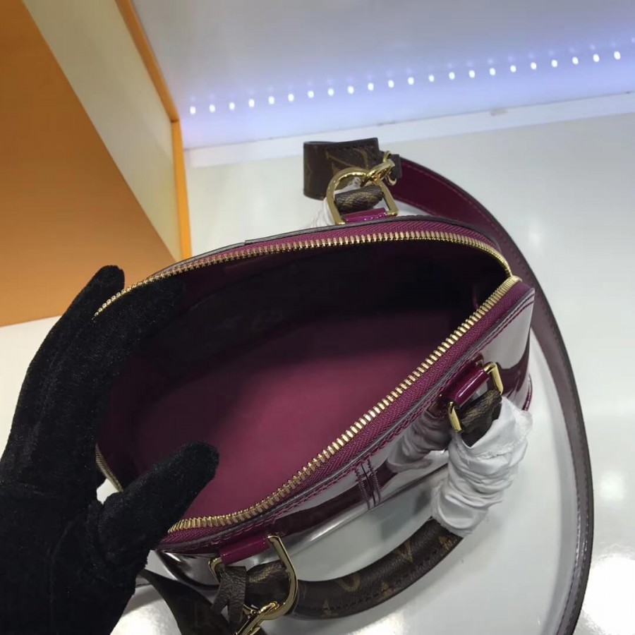Louis Vuitton Patent Leather Alma BB M54785-8