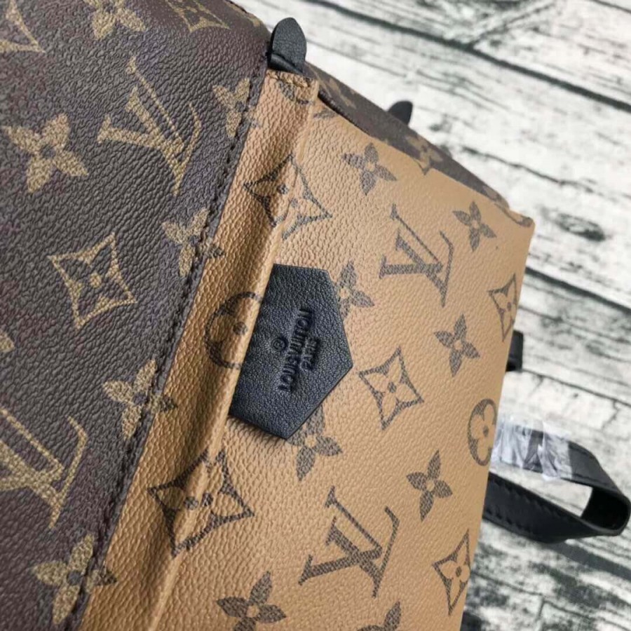 mochila de lienzo de louis vuitton monogram palm springs pm m43116-5