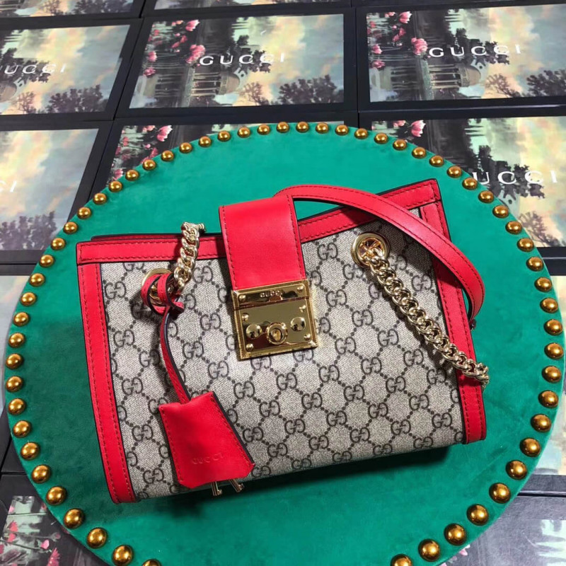 Gucci candado pequeño GG Shoulder Bolsa 498156-1