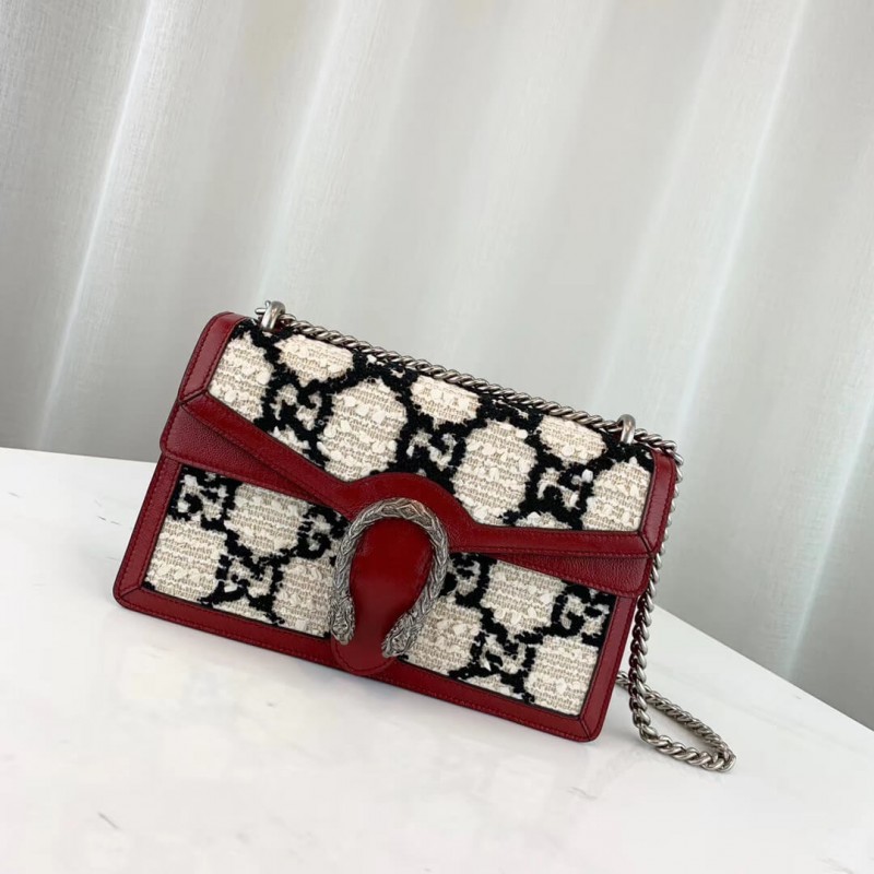 Gucci Dionysus GG Tweed Bolsa de hombro pequeño 400249-1