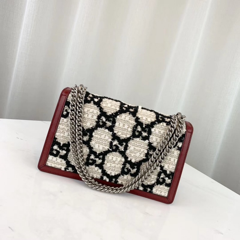 Gucci Dionysus GG Tweed Bolsa de hombro pequeño 400249-2