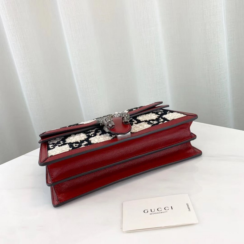 Gucci Dionysus GG Tweed Bolsa de hombro pequeño 400249-4