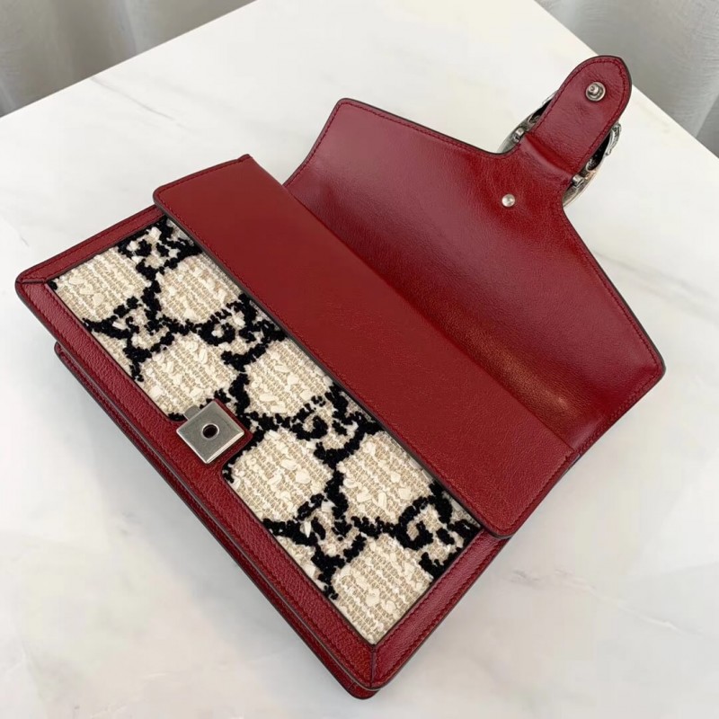 Gucci Dionysus GG Tweed Bolsa de hombro pequeño 400249-5