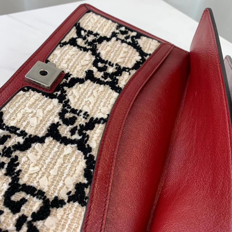 Gucci Dionysus GG Tweed Bolsa de hombro pequeño 400249-6