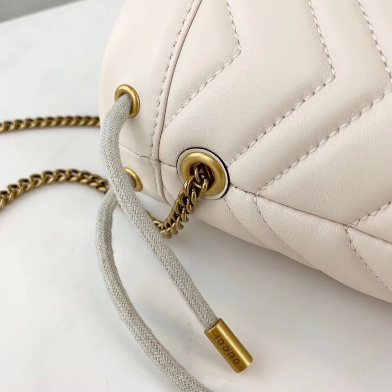 Gucci GG Marmont Matelasse Mini Bucket Bolsa 575163-3