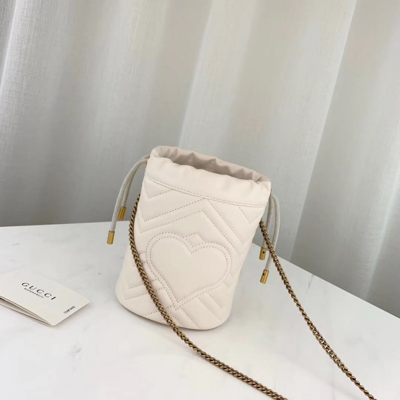Gucci GG Marmont Matelasse Mini Bucket Bolsa 575163-4