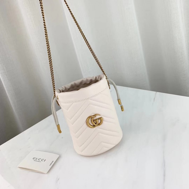 Gucci GG Marmont Matelasse Mini Bucket Bolsa 575163-5