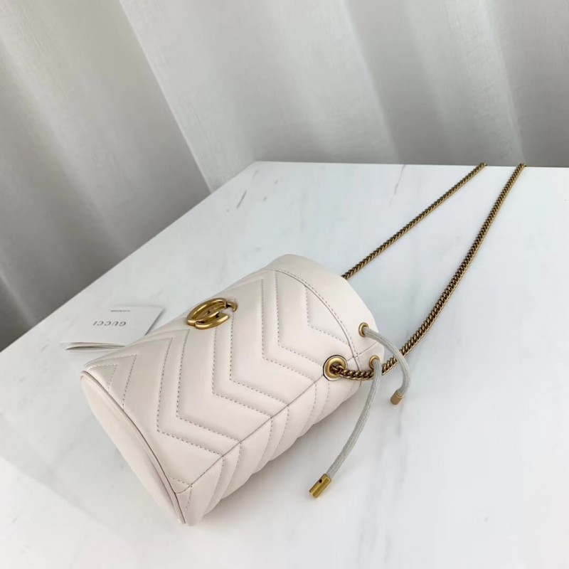 Gucci GG Marmont Matelasse Mini Bucket Bolsa 575163-6