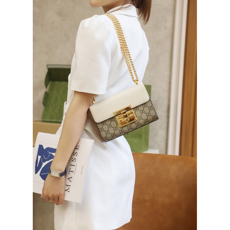 Gucci candado pequeño GG Shoulder Bolsa 409487-2