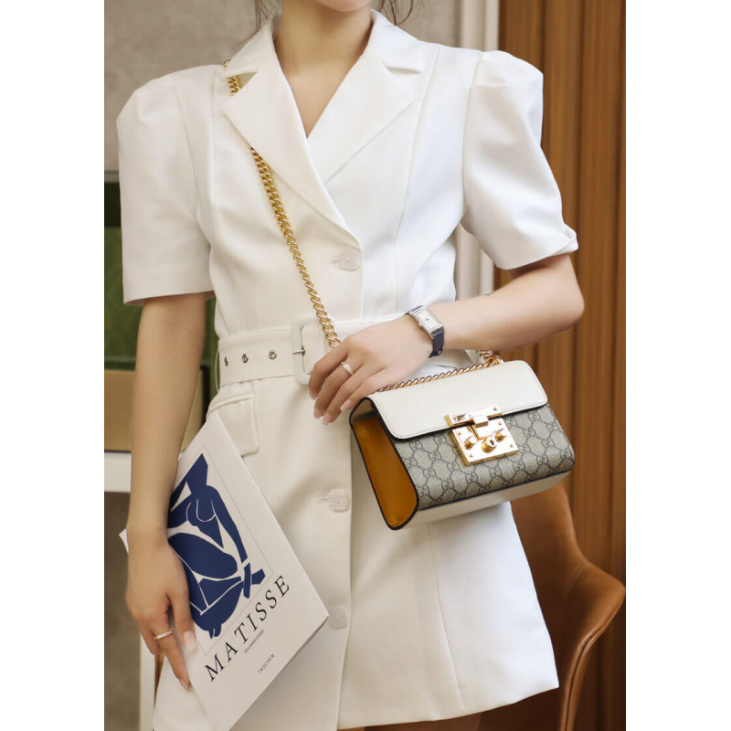 Gucci candado pequeño GG Shoulder Bolsa 409487-5