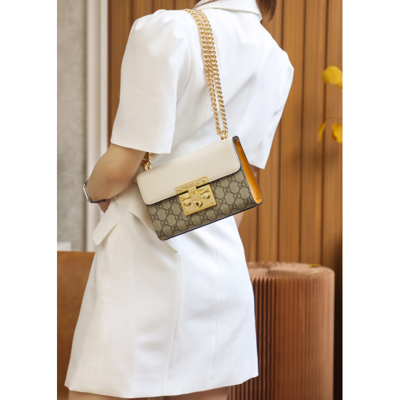 Gucci candado pequeño GG Shoulder Bolsa 409487-7