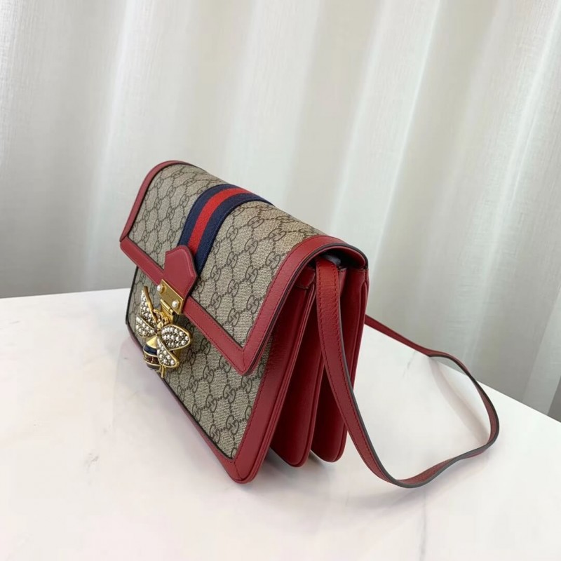 Gucci Queen Margaret GG Supreme Medium Shoulder Bolsa 524356-2