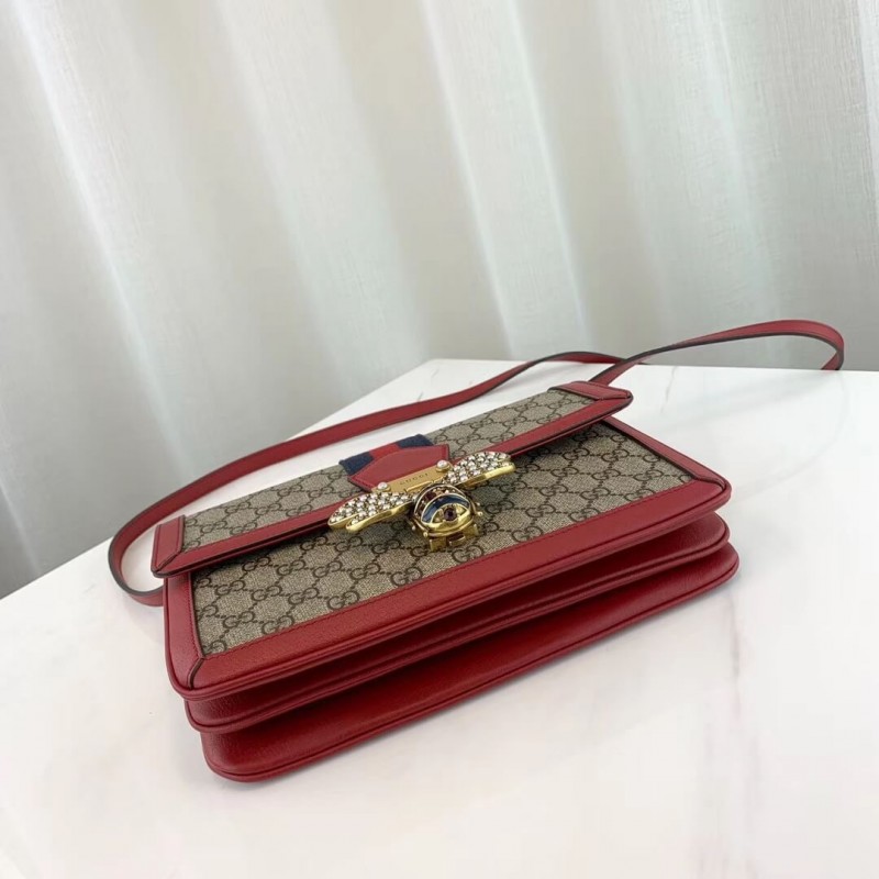 Gucci Queen Margaret GG Supreme Medium Shoulder Bolsa 524356-3
