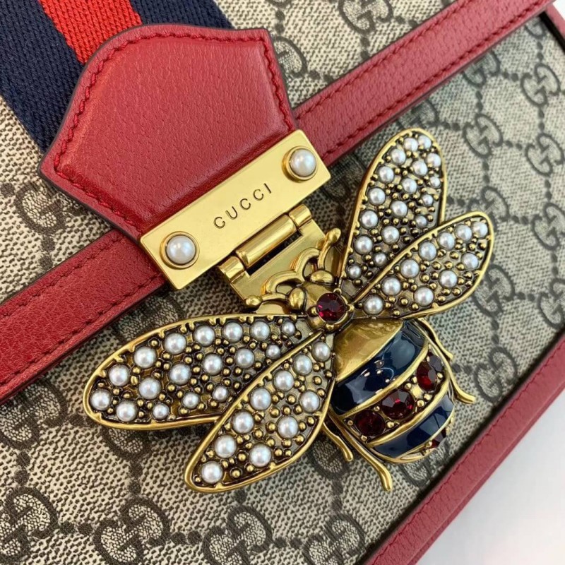 Gucci Queen Margaret GG Supreme Medium Shoulder Bolsa 524356-7