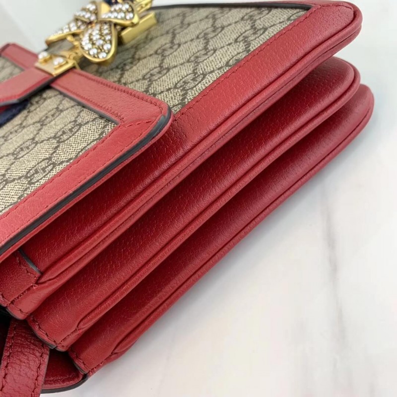 Gucci Queen Margaret GG Supreme Medium Shoulder Bolsa 524356-8