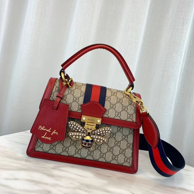 Gucci Queen Margaret GG Supreme Medium Shoulder Bolsa 476541-1