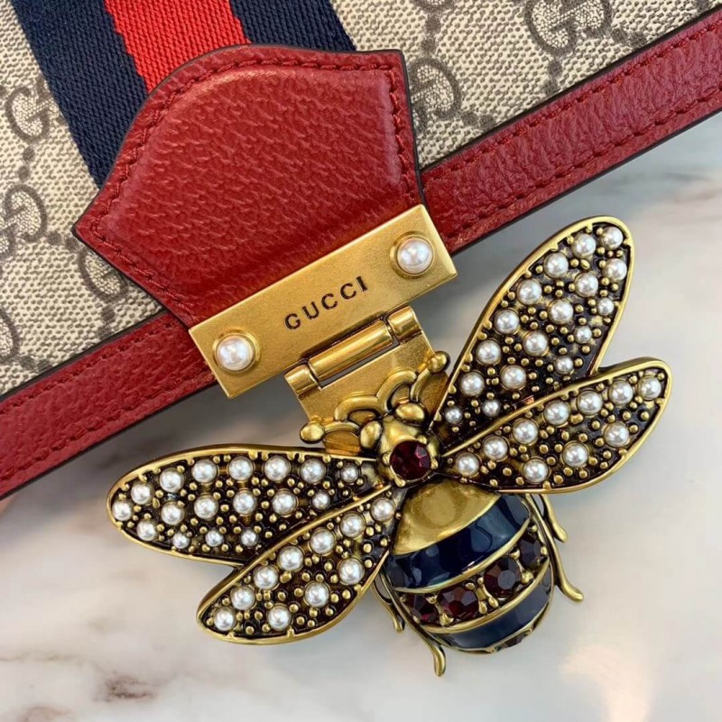 Gucci Queen Margaret GG Supreme Medium Shoulder Bolsa 476541-6