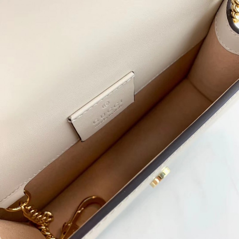 Gucci Sylvie Leather Super Mini Bolsa 494646-8