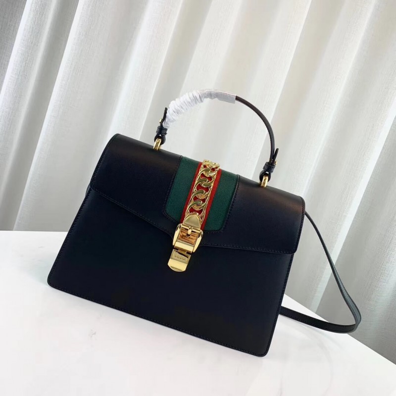 Gucci Sylvie Bolsa de mango superior media 431665-1