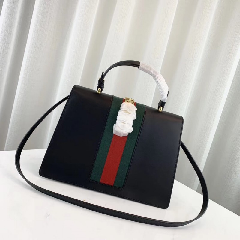 Gucci Sylvie Bolsa de mango superior media 431665-2