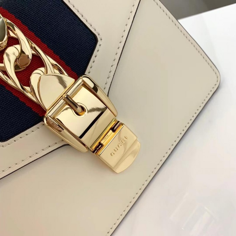 Gucci Sylvie Leather Mini Bolsa 470270-4