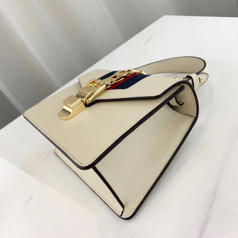 Gucci Sylvie Leather Mini Bolsa 470270-8