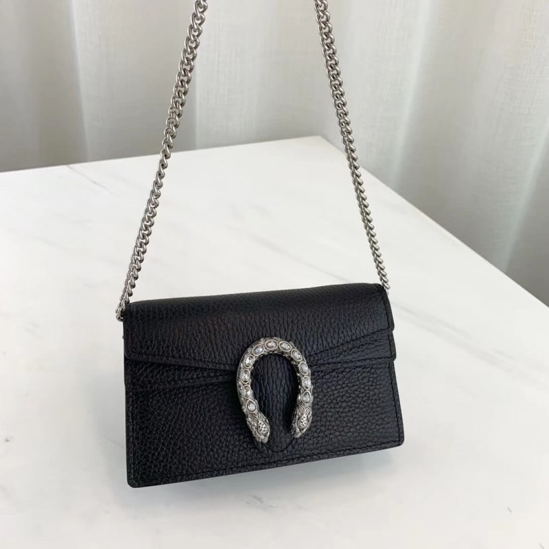 Gucci Dionysus Leather Super Mini Bolsa 476432-3