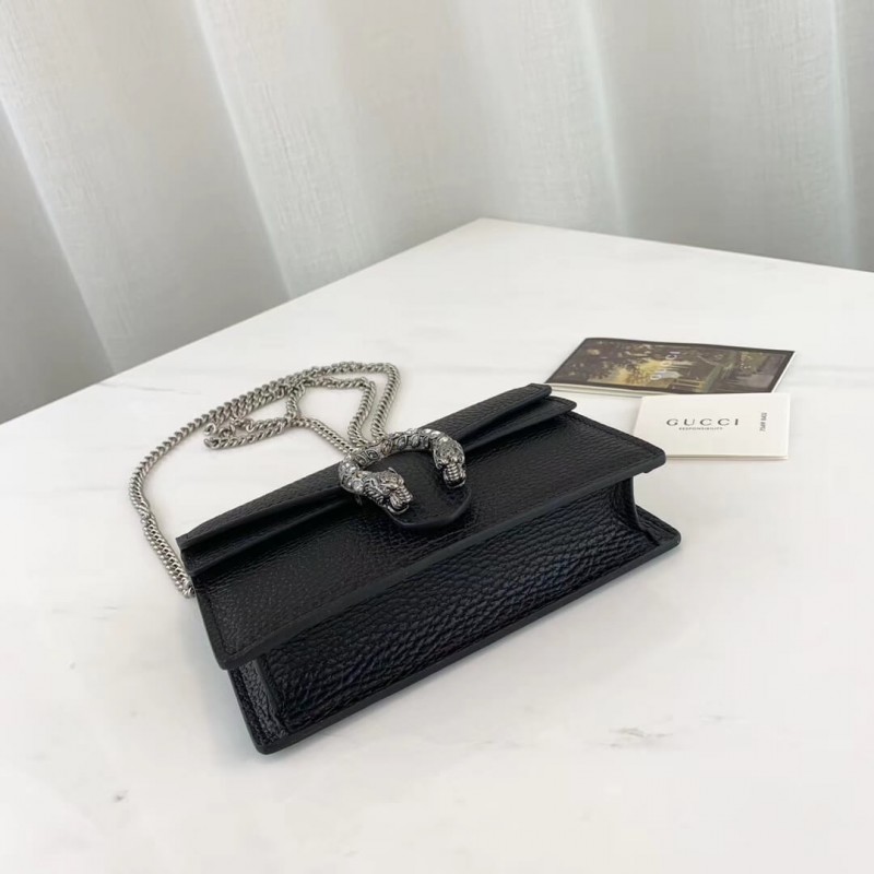Gucci Dionysus Leather Super Mini Bolsa 476432-4