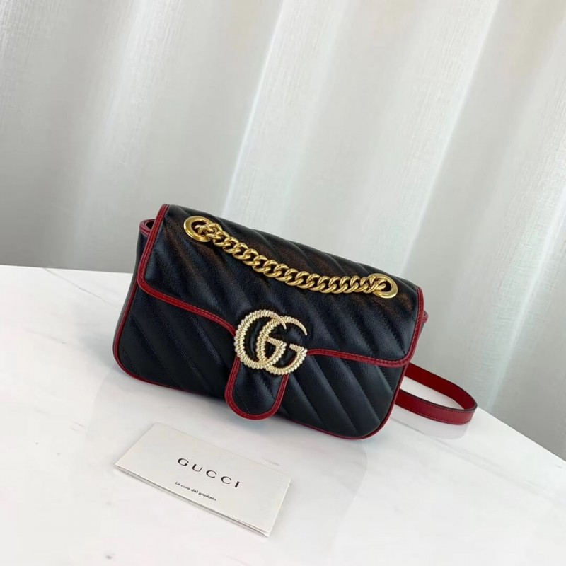 Gucci GG Marmont Bolso de hombro pequeño 446744-1