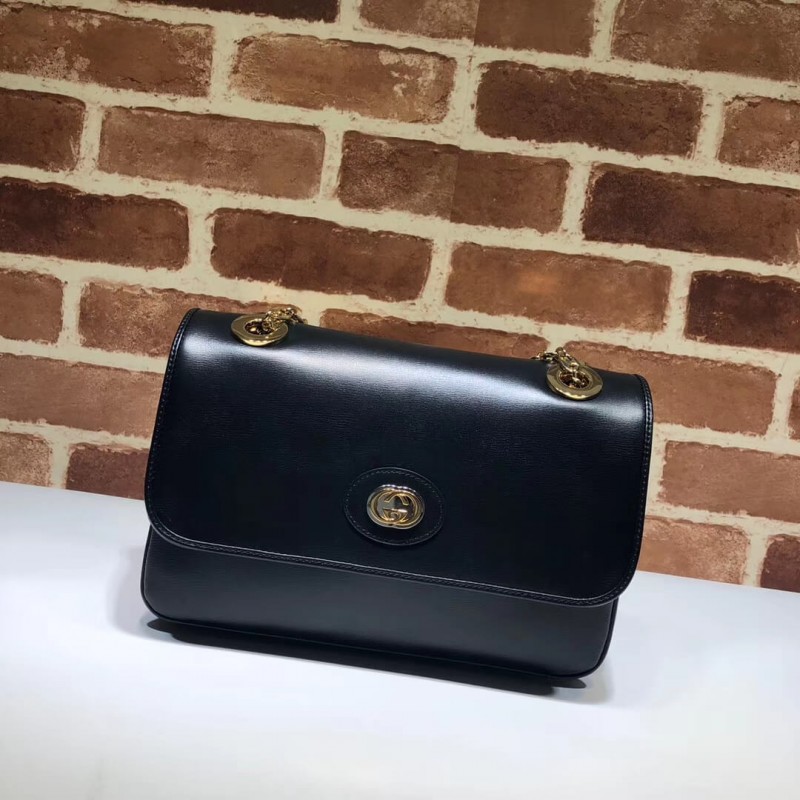 Bolso de hombro pequeño de cuero Gucci 576421-1