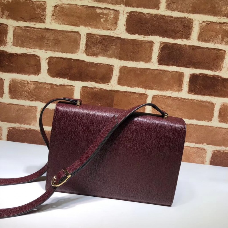 Gucci zumi cuero granuloso bolso de hombro 576388-3