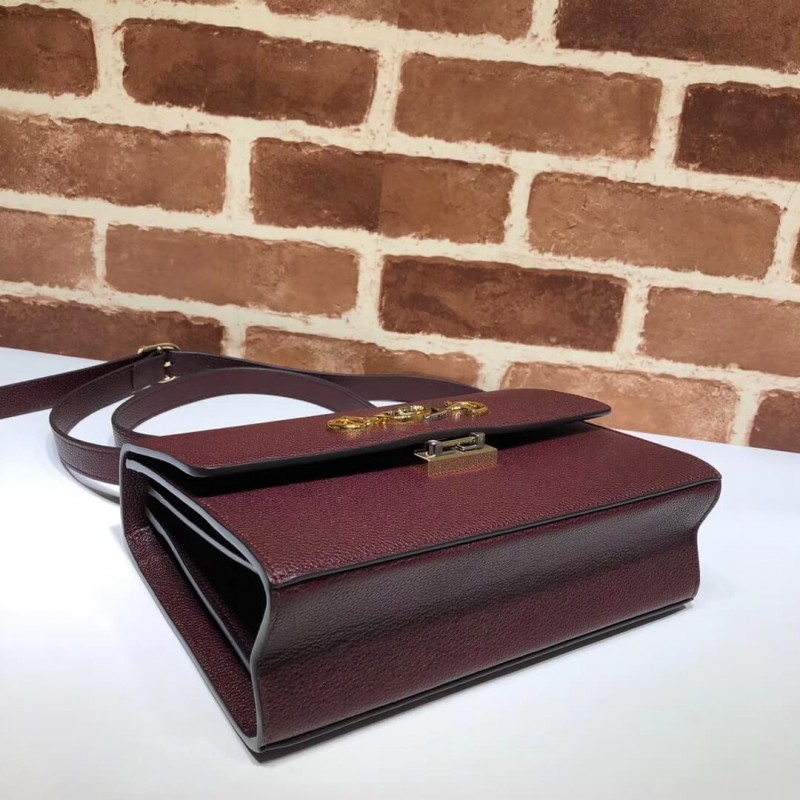 Gucci zumi cuero granuloso bolso de hombro 576388-4