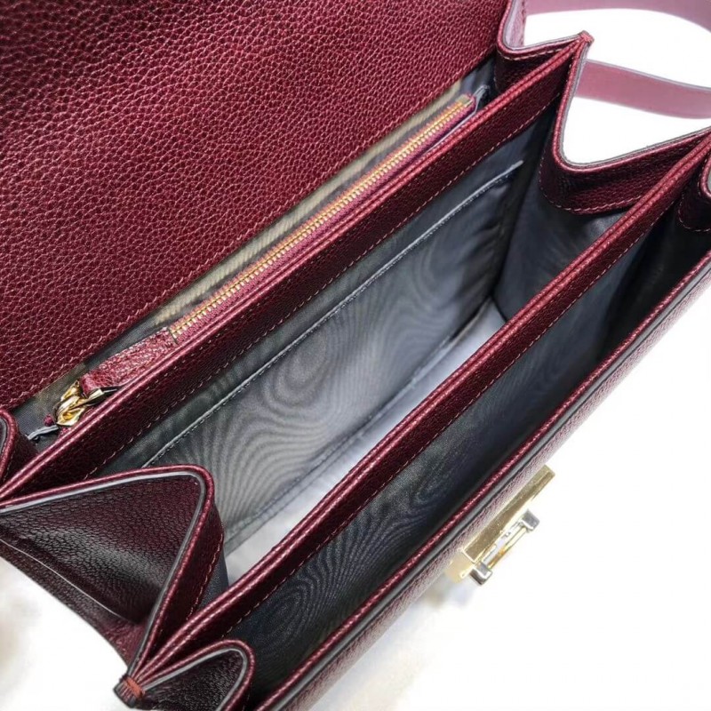 Gucci zumi cuero granuloso bolso de hombro 576388-9