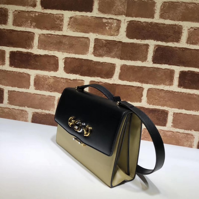 Gucci Zumi Bolso de hombro pequeño de cuero liso 576388-2