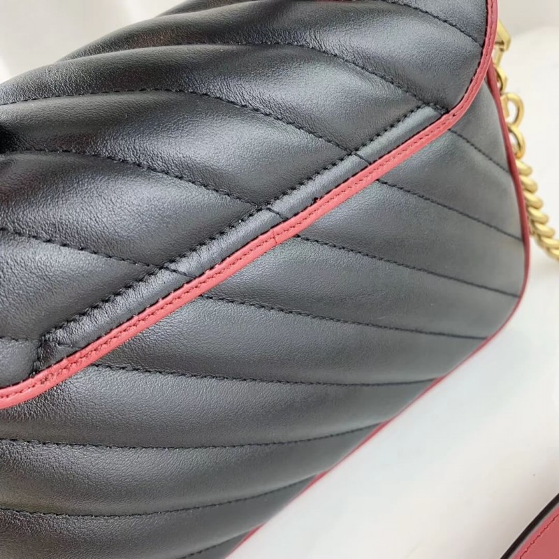 Gucci GG Marmont Mini Top Many Bolsa 583571 Negro-6
