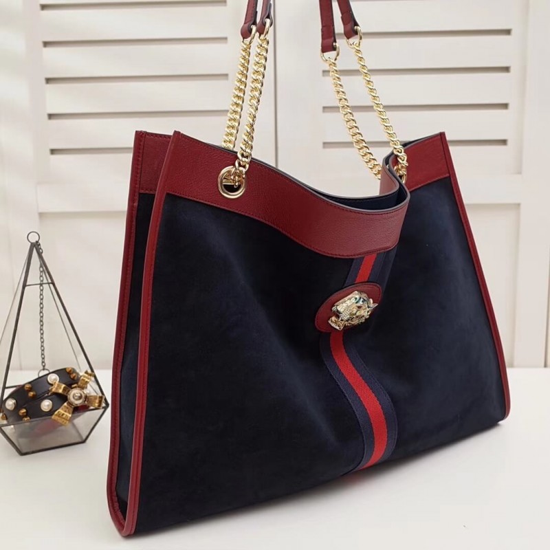 Gucci Suede Rajah Gran Tote 537219-4