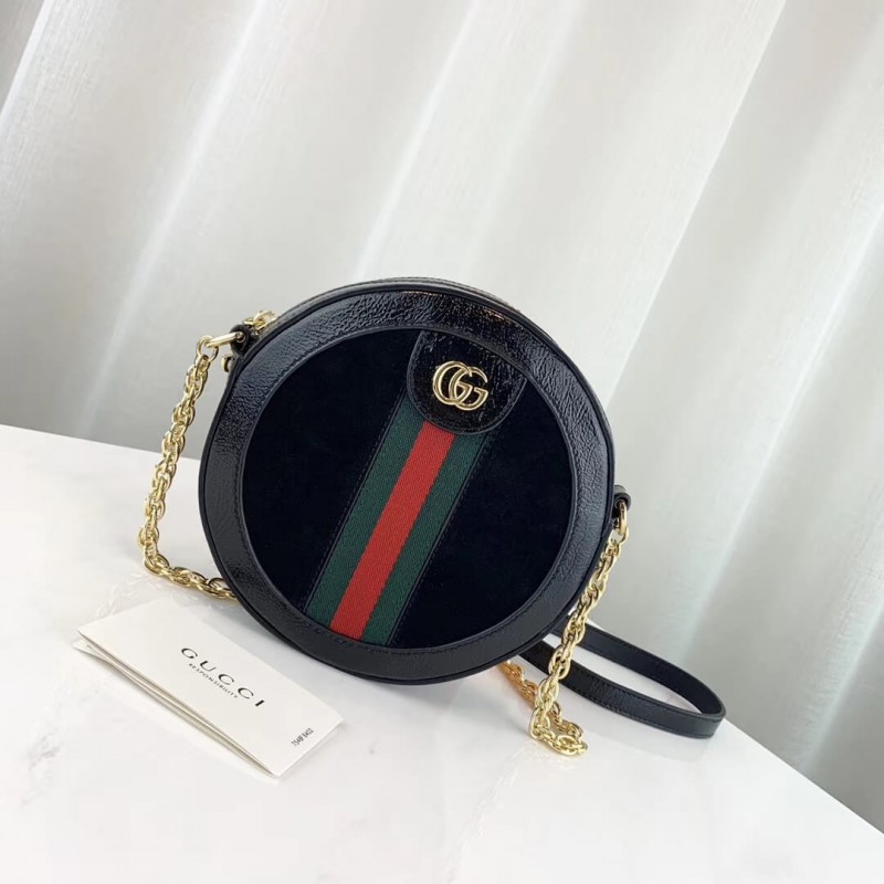 Gucci Suede Ophidia Mini Bolso de hombro redondo 550618-1