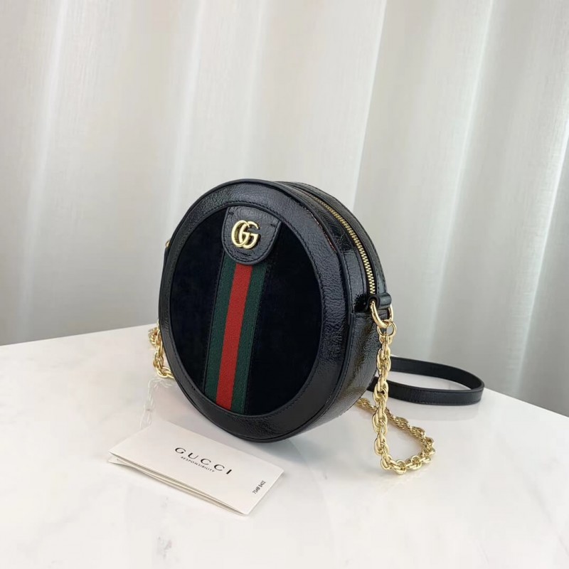 Gucci Suede Ophidia Mini Bolso de hombro redondo 550618-2