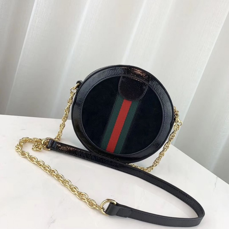 Gucci Suede Ophidia Mini Bolso de hombro redondo 550618-3