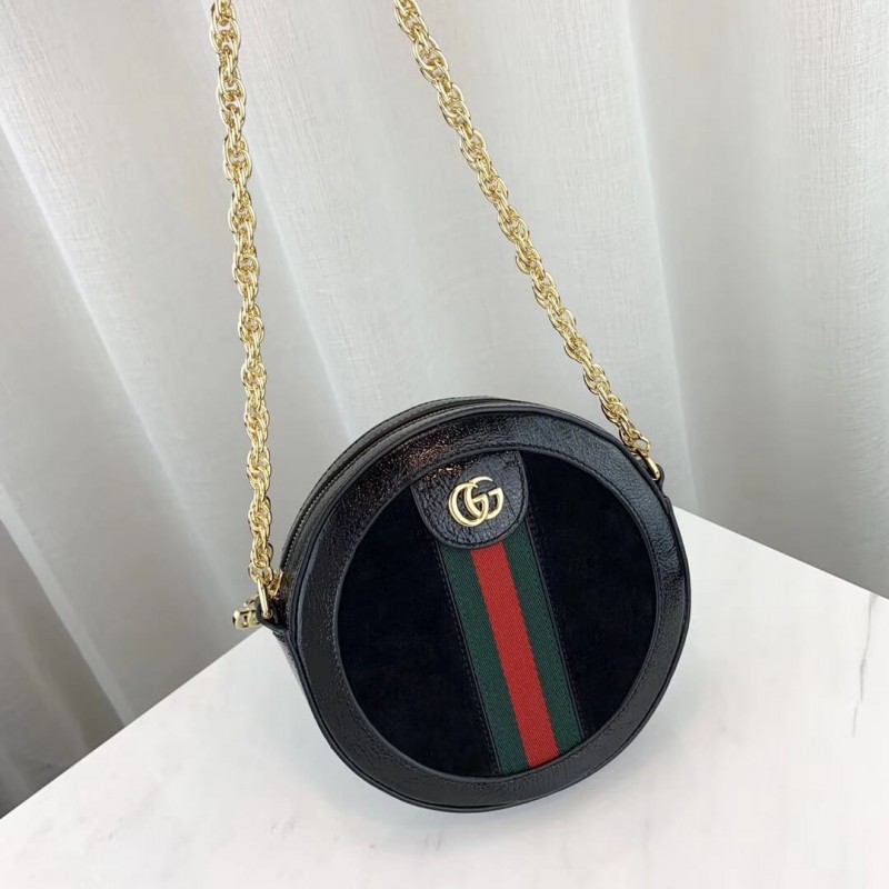 Gucci Suede Ophidia Mini Bolso de hombro redondo 550618-4