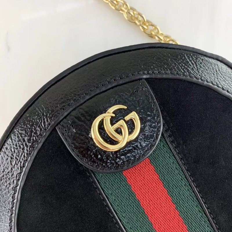 Gucci Suede Ophidia Mini Bolso de hombro redondo 550618-8