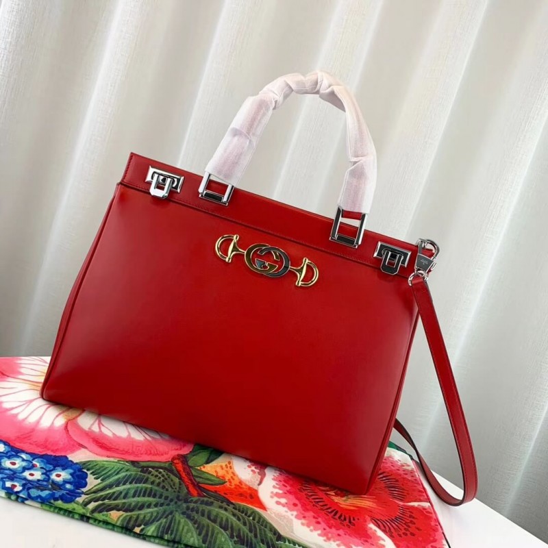 Gucci Zumi Bolsa de mango de cuero liso de cuero liso 564714-1