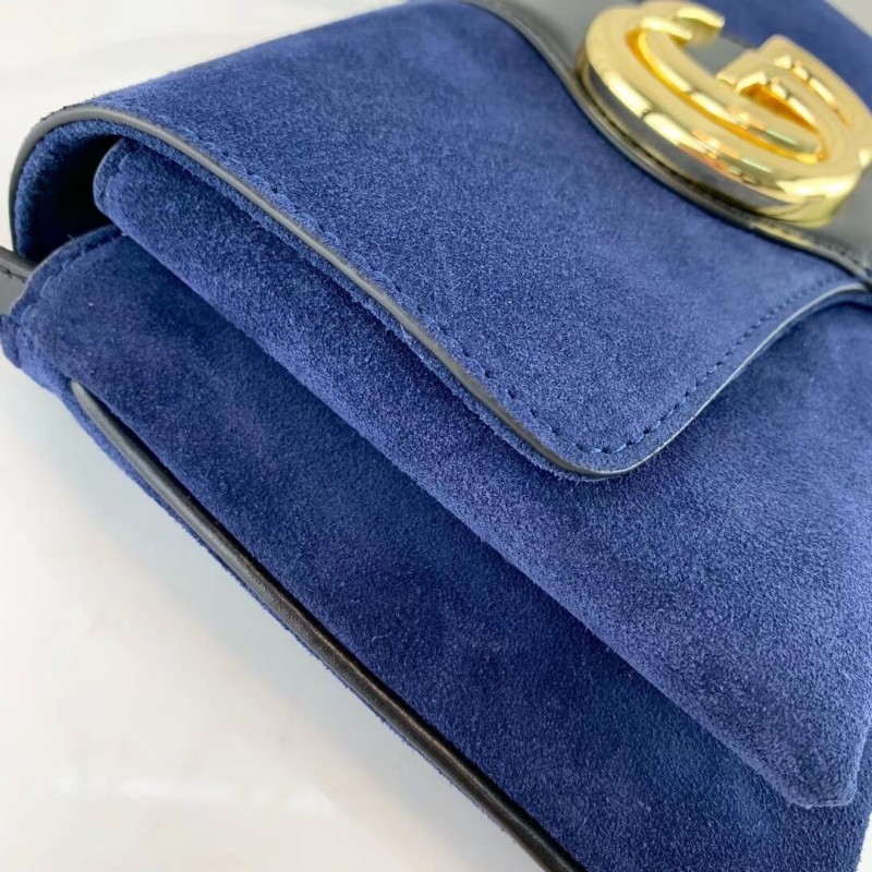 Gucci Suede Arli Bolso de hombro pequeño 550129-7