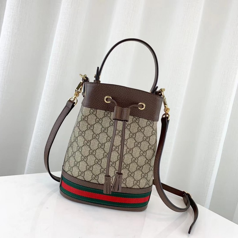 Gucci Ophidia Pequeña bolsa de cubo GG 550621-1