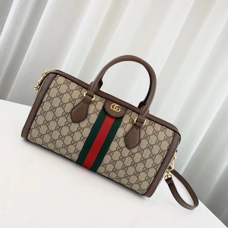 Gucci Ophidia GG Bolsa de mango superior mediana 524532 Café-1