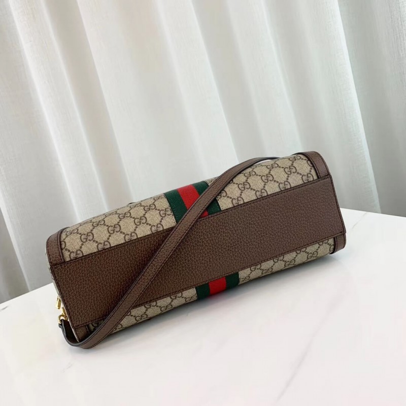 Gucci Ophidia GG Bolsa de mango superior mediana 524532 Café-3