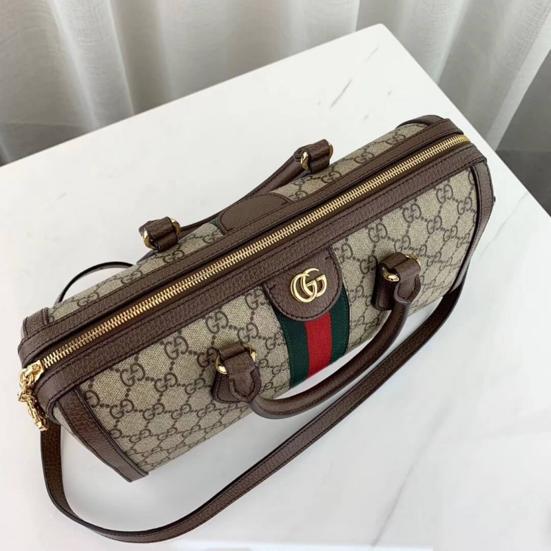 Gucci Ophidia GG Bolsa de mango superior mediana 524532 Café-5